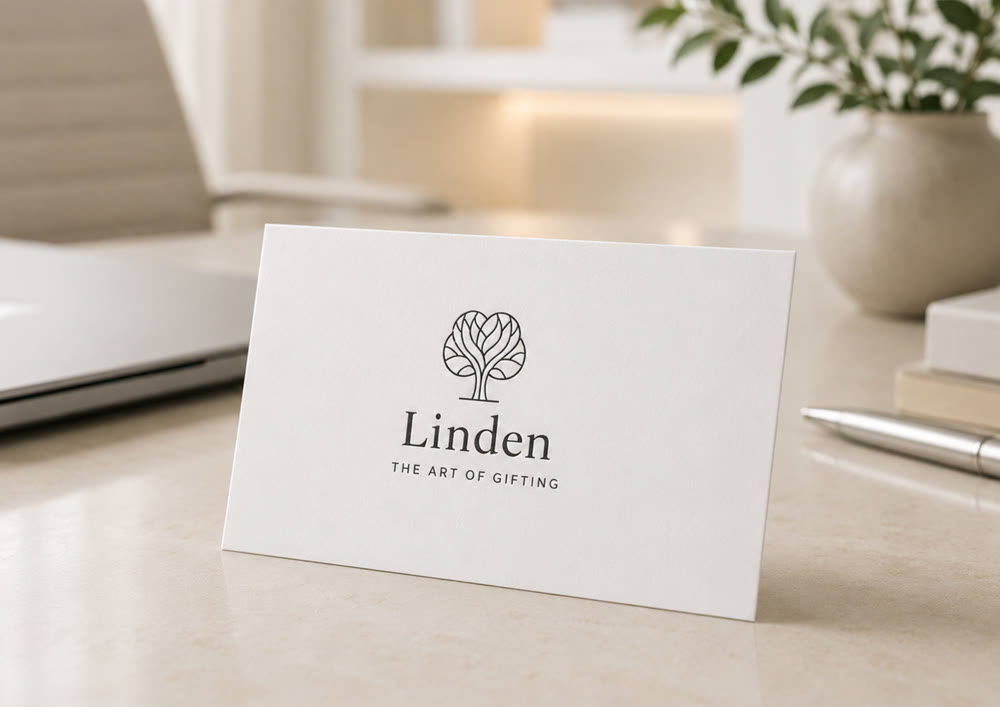 Cartão de Marca, Papelaria Linden