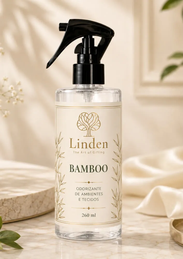 Home spray Bamboo de 260 ml, de aroma fresco e amadeirado