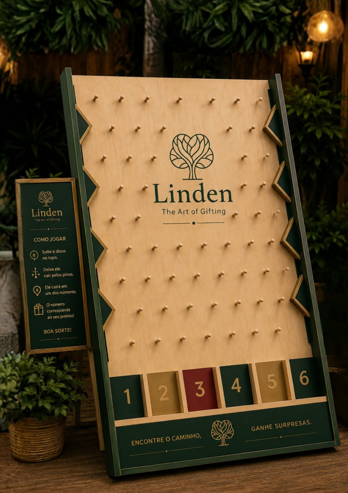 Jogo Plinko Gigante personalizado Linden