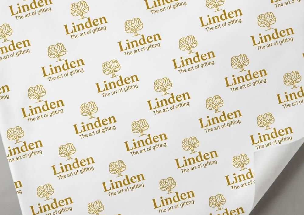 Papel de Seda Personalizado, Papelaria Linden